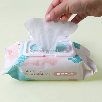 China Contains No Preservatives Custom Wipe For Baby Cloth Baby Wet Wipes Biodegradable Warmer Baby Wet Pad OEM/ODM for sale