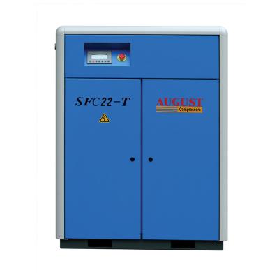 China 22kw 30hp AUGUST SFC22 20hp Lubricated Screw Air Compressor for sale