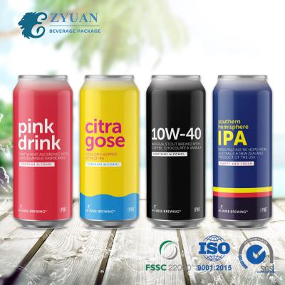 China Factory Standard 500ml Beverage Outlet Customized Aluminum Logo Blank Beer Soda Drinks Cans for sale