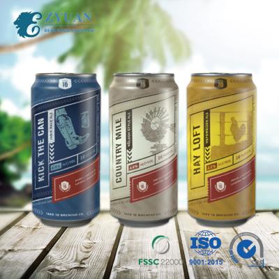 China Standard High Quality Beverage 473ml 16oz Empty White Customized Logo Drink Cans Beverage Beer Can for sale