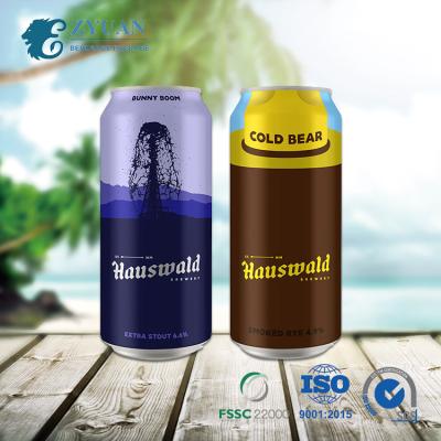 China Standard Beverage 500ml Low Minimum Order Quantity Custom Made Printed Blank Aluminum Beverage Cans for sale