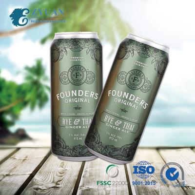 China Standard 500ml Beverage New Products Empty Logo Printed Soda Pop Aluminum Custom Beverage Cans For Beer for sale