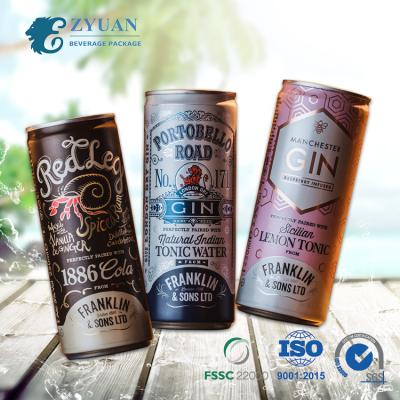 China Smooth Beverage 330ml Factory Logo Color Custom Printed Empty China Aluminum Empty Beverage Can for sale