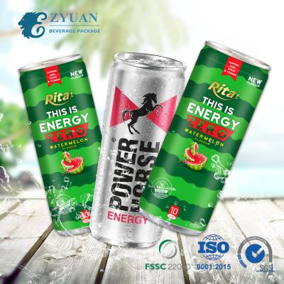 China Logo Printed Soft Drinks 250ml Low Price Slim Aluminum Beverage 250ml Empty Slim Drink Can for sale