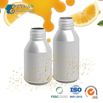 China Eco-friendly 300ml Empty Beverage White Customized Logo Blank Metal Silver Aluminum Bottle With Screw Cap for sale