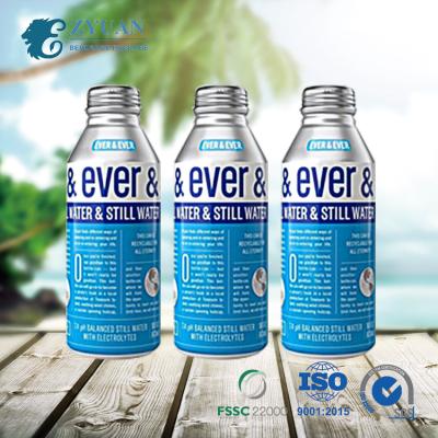 China 400ml Beverage Factory Outlet Customized Printing Empty Energy Drinks Aluminum Can Beverage Bottle With Screw Lid for sale