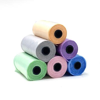 China Stocked 30 Rolls Six Color Mix Pet Poop Dog Poo Bag Waste Sets for sale