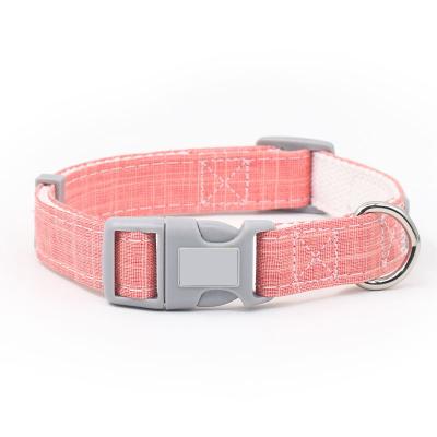 China Adjustable thick soft dog collar stocked of high quality bamboo cotton for sale