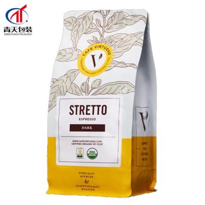 China 5kg 10kg 15kg 20kg Aluminum Foil Coffee Matte Black Moisture Proof Packaging Eco Friendly Stand Up Pouch Bag for sale