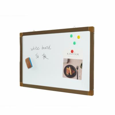 China Durable Ex-factory Frame Brown Classroom Hanging Price Whiteboard for sale