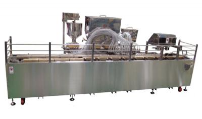 China Cake Machine,Oil Sprayer/Depositor 2 in 1,Semi auto cake production line for sale