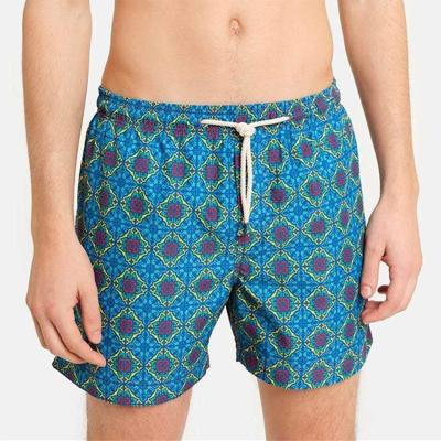 China QUICK DRY high quality custom made 4 way stretch sublimation printed beach shorts men swim trunks for sale for sale