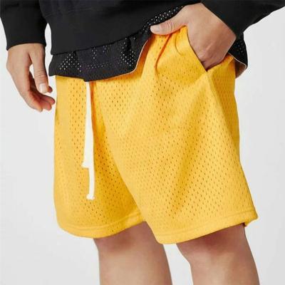 China 2021 Summer Hot Selling Trend QUICK DRY Street Custom Logo Loose Sports Gym Mesh Track Shorts Men for sale