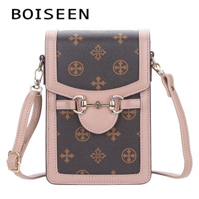 China New Design Waterproof Mobile Phone Bag Women Large Capacity One-Shoulder Cross-Body Bag Vintage Horsebit Wallet for sale