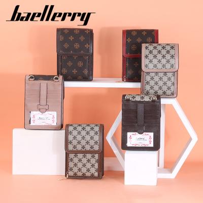 China BAELLERRY Large Capacity Diagonal Women's Retro Pattern Waterproof New Women's Mobile Phone Bag Of Buckle Zipper Bag Shoulder Lady Bags for sale