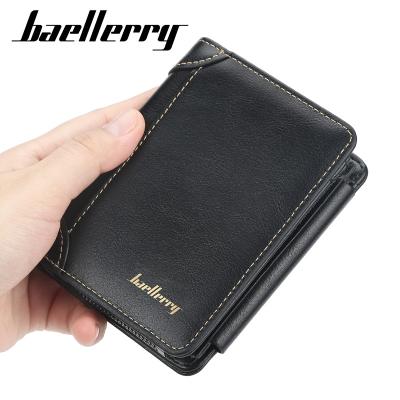 China Popular brand zipper men vertical purses large capacity wallet baellerry wholesale waterproof key wallet for sale