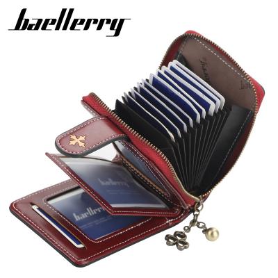 China Lady Baellerry vegan PU girl leather small purse leather card holder for sale