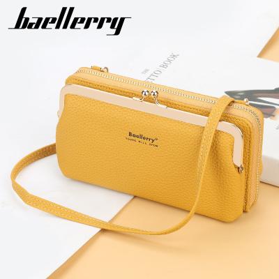 China Baellerry Waterproof Wholesale Lock Soft PU Leather Multifunctional Cross - Body Shoulder Strap Adjustable Messenger Bag for sale