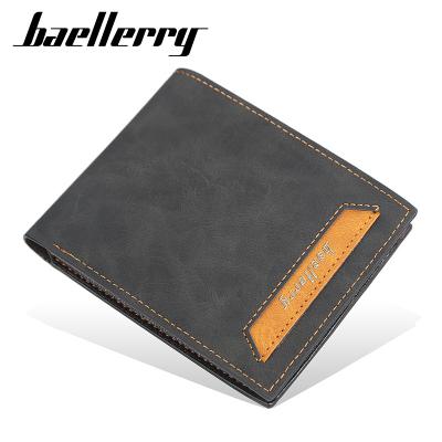 China Baellerry Fashion Men's Credit Card Holder Card Holder Coin Purse Europe Mini 2021 Waterproof For Men PU Leather Wallet for sale