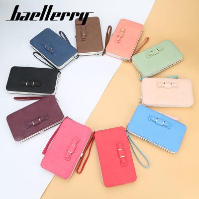 China Baellerry Sublimation Leather Waterproof Wallet Gift Set Women Handbags Purse Contacts 2021 Fashionable Wallet Credit Card Wallet for sale