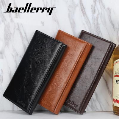 China Beallerry Hot Selling Amazon Waterproof Wallet For Men PU Leather Men Phone Long Thin Wallet Mult Function Wallet Purse for sale