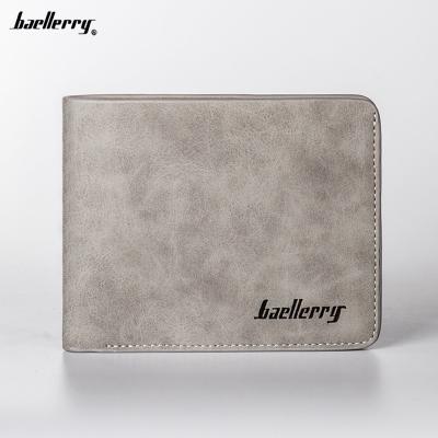 China Baellerry Brand PU Leather Short Wallet Men's Retro Wallet Wholesale for sale