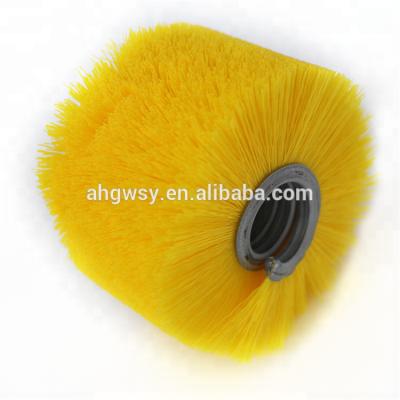 China Industrial Dust Collection Spring Dust Brush Roller / Nylon Spiral Brush For Dusting for sale