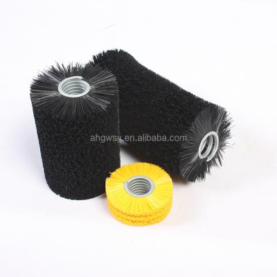 China POLISHING Rotary Sweeper Brush Spiral Outside Wire Brushes for sale