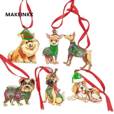 China Custom Design 3D Resin Christmas Decoration Handmade Carved Christmas Ornament Model Ornaments for sale