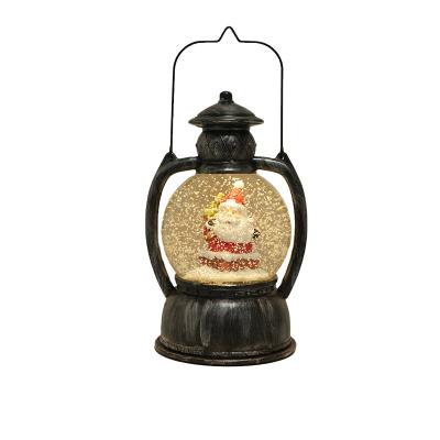 China Christamas Home Decoration Sublimation Heart Christmas Snow Globe Lantern Snow Globe Water Bottle for sale