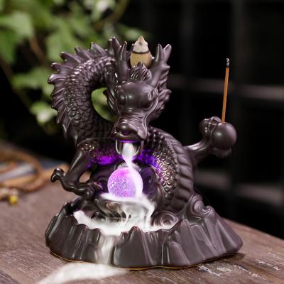 China China Led Pink Ceramic Backflow Incense Holder Waterfall Incense Incense Cone Making Machine for sale