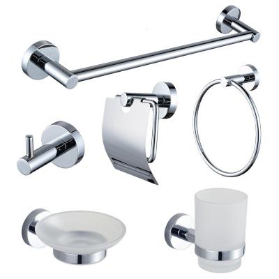 China Modern Best-selling pendant set six-piece chrome-plated wall-mounted towel rack for sale