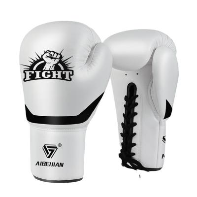 China Sports Boxing Gloves New Design Wadding Gloves Custom Printed Professional Boxing Gloves Cowhide Training Boxing Gloves for sale