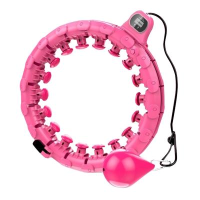 China Body Slimming Adjustable Non-Drop Polynesian Dance Ring Circle Massage Polynesian Dance Ring With LED Counter for sale