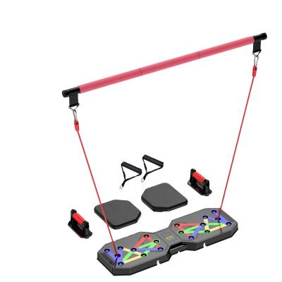 China Complete Fitness Exercise 12 in 1 Foldable Bodybuilding Lift Up Rack Fitness Workout Gym Lift Board Factory for sale