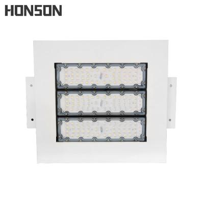 China Explosion Proof Sports Stadiums Lighting Fixture 50W 100W 150W 200W Square LED Gas Station Canopy Lights for sale