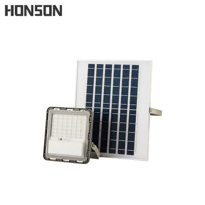 China Warehouse Warm White Remote Square 50Watt Flood Light LED Solar LED Flood Light for sale