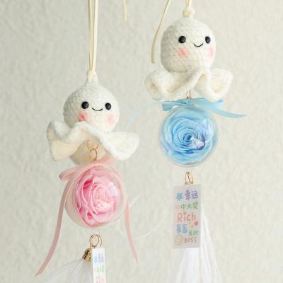 China Wholesale Natural Real Flower Real Flower Small Flower Preserved Flower Crafts Sunny Doll Key Ring for sale