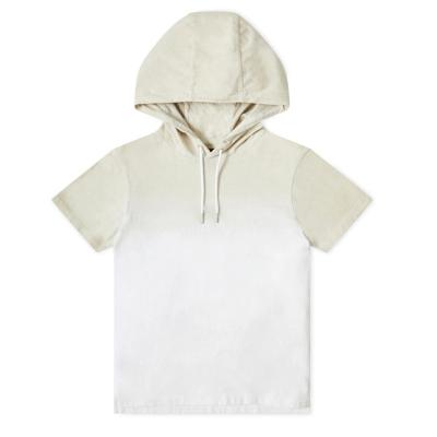 China Breathable Toddlers Dip Oversized Casual Hoodie French Terry Kids Pullover Hood With String Streetwear Custom Dye Hoodie Cotton Manufacturer for sale