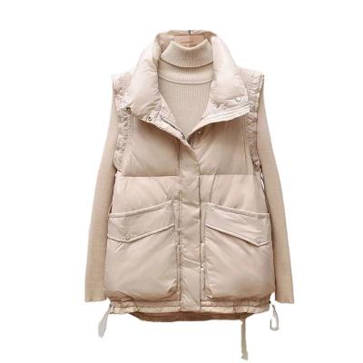 China Custom Free Size Winter Anorak Viable Plain Down Vest Stripper Vest For Men/Women for sale