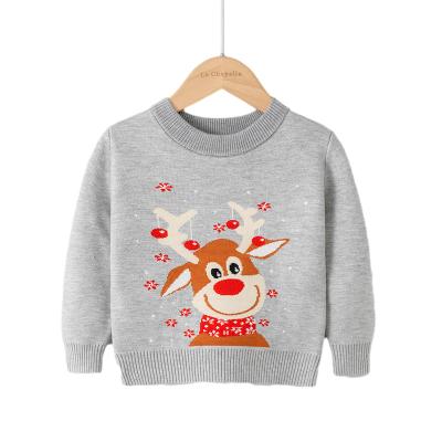 China Breathable Children Fall Clothing 2021 Fashion Girl Winter Sweater Long Sleeve Pullover For Christmas for sale