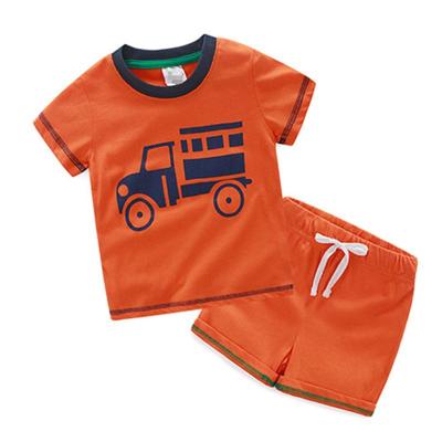 China Summer Comfortable Hot-selling Breathble Children's Clothing Set Different Designs Baby Boy Clothing Sets 2 T-shirts for sale