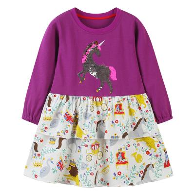 China Hot Sale Children's Holiday Boutique Dress Breathable Cute Cotton Toddler Children's Comfortable Dress for sale