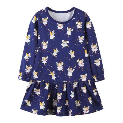 China Breathable Girls Dress Baby Clothes Kids Cotton Long Sleeve Outfit Wholesale Supplier for sale