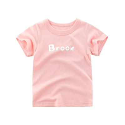 China Plain Sustainable Soft Custom Cotton Clothing Boys Girls Boys Kids Unisex T-Shirts For Kids for sale