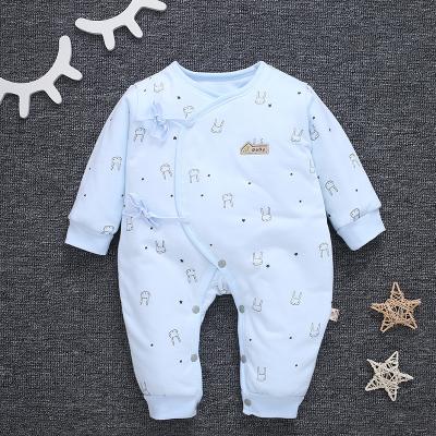 China Unisex Newborn Baby Romper Breathable Warm Winter Baby Rompers Long Sleeve Kids Jumpsuit Baby Girl Boy Girl Infant Onesie Costume for sale