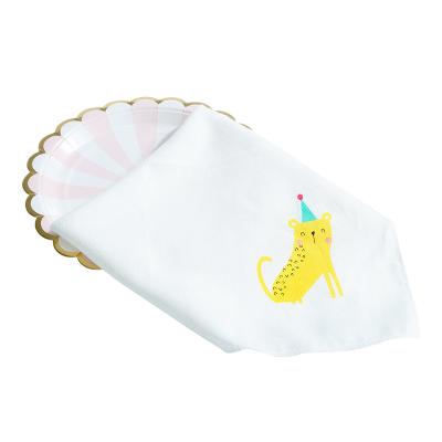 China China Wholesale Cotton Muslin Baby Washcloth Breathable Eco Friendly Organic Face Towels for sale