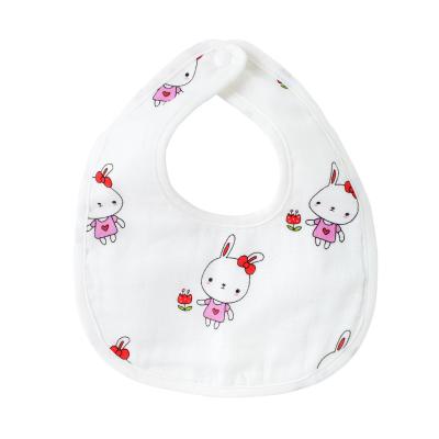 China New Products Breathable Maternal and Infant Baby Cotton Six Layer Gauze Baby Saliva Towel Children Bib Newborn Bibs for sale