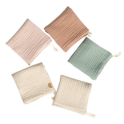 China Breathable Gauze Cotton Four-Layer Cotton Towel Small Square Face Towel Saliva Towel Baby Handkerchief for sale