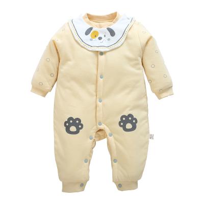 China Lovely Wholesale Newborn Baby Boys Cotton Knitted Long Sleeve Jumpsuit Baby Clothes Romper Kids for sale